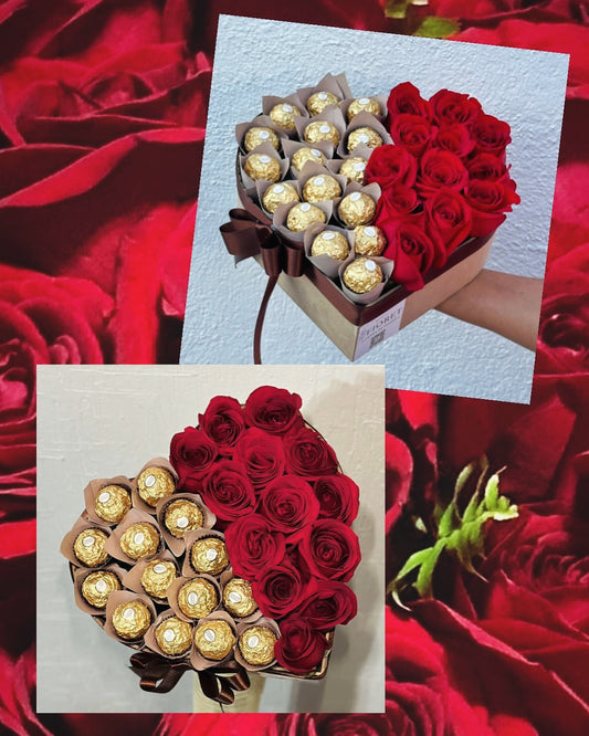 Caja Chocolates y Rosas